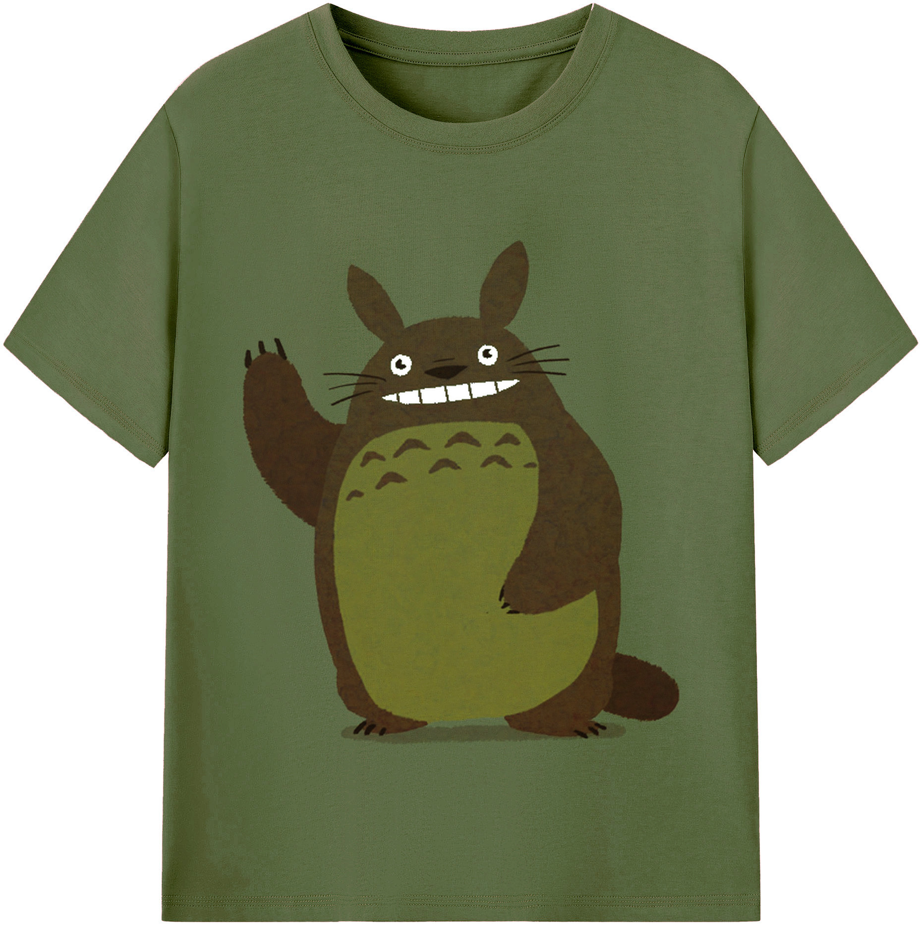 （画像用） となりのトトロ 草壁メイ 草壁サツキ My Neighbor Totoro Satsuki Kusakabe Mei Kusakabe 綿100％半袖Tシャツ（フロントプリント）
